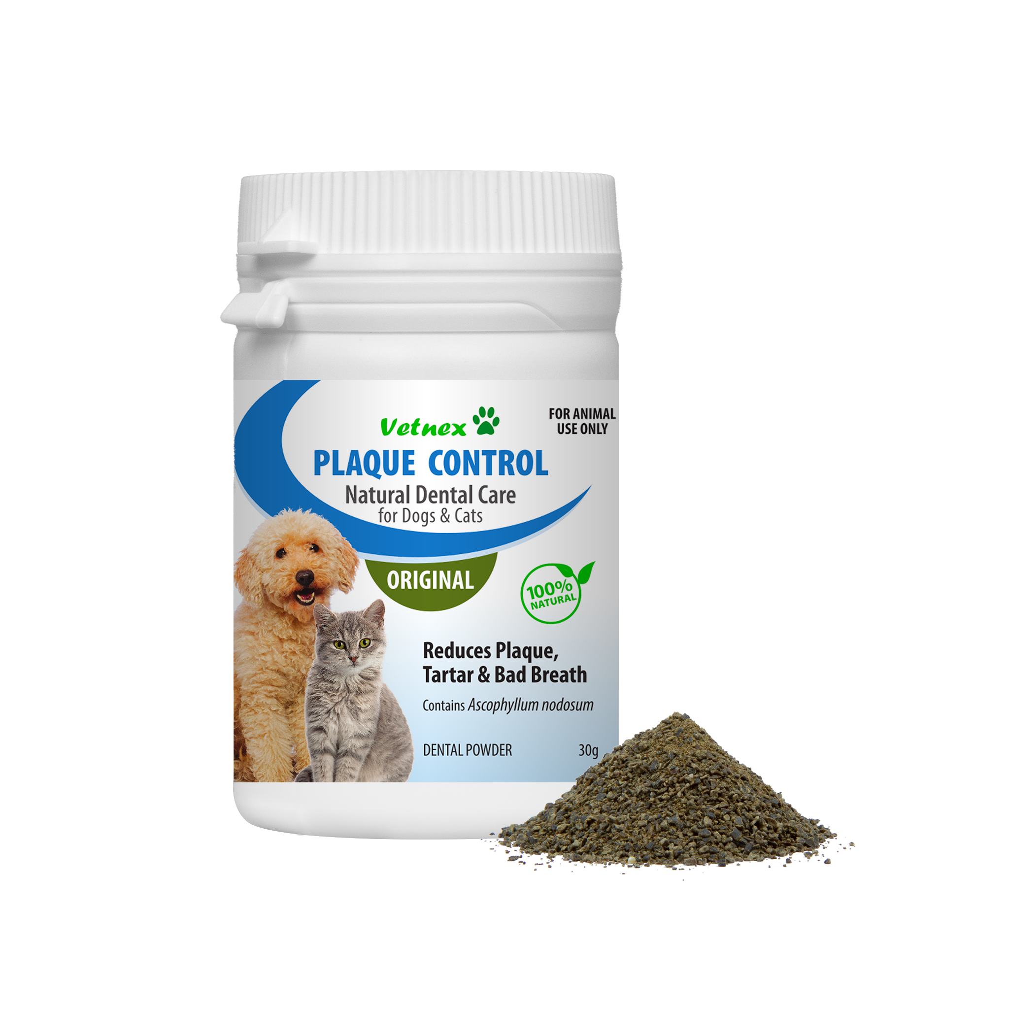 Vetnex Plaque Control Dental Powder (Original) for Dogs & Cats 30g